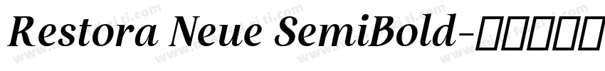 Restora Neue SemiBold字体转换